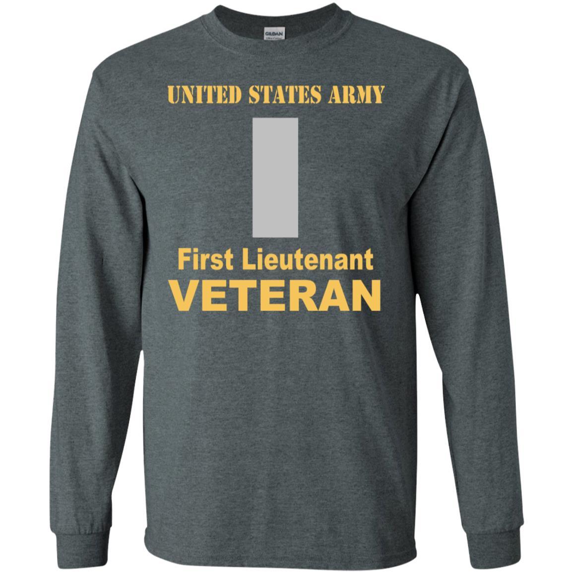 US Army O-2 First Lieutenant O2 1LT Commissioned Officer Veteran Men T Shirt On Front-TShirt-Army-Veterans Nation