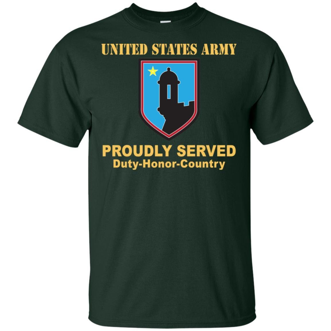 US ARMY 191 SUPPORT GROUP- Proudly Served T-Shirt On Front For Men-TShirt-Army-Veterans Nation