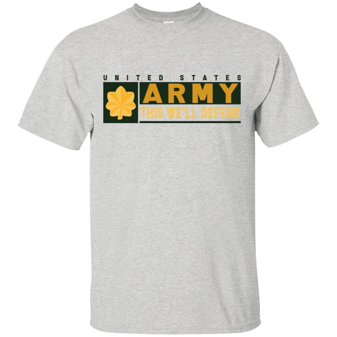 US Army O-4 This We Will Defend T-Shirt On Front For Men-TShirt-Army-Veterans Nation