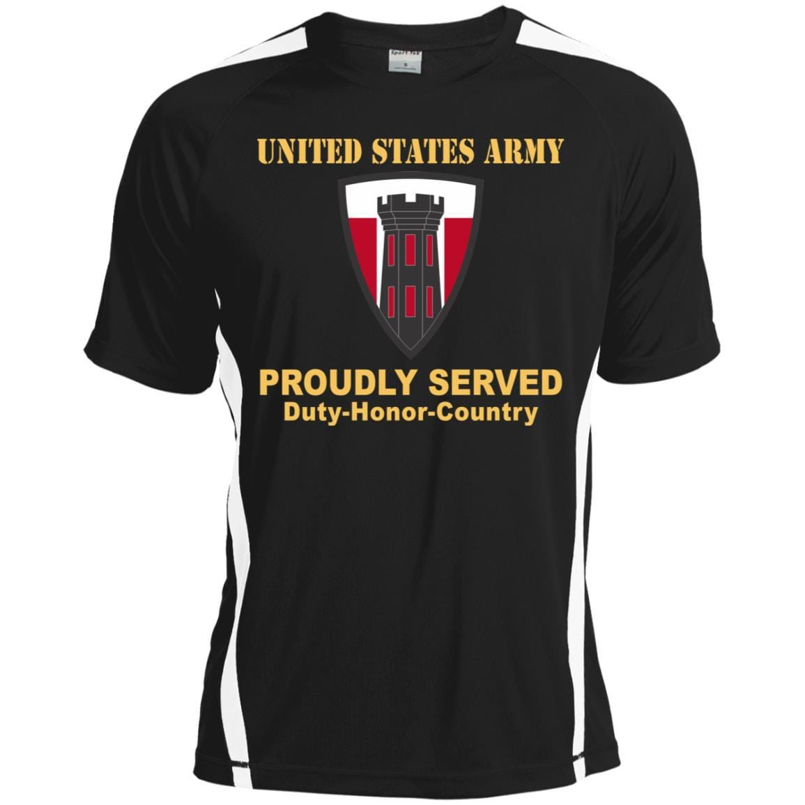 US ARMY 176TH ENGINEER BRIGADE- Proudly Served T-Shirt On Front For Men-TShirt-Army-Veterans Nation