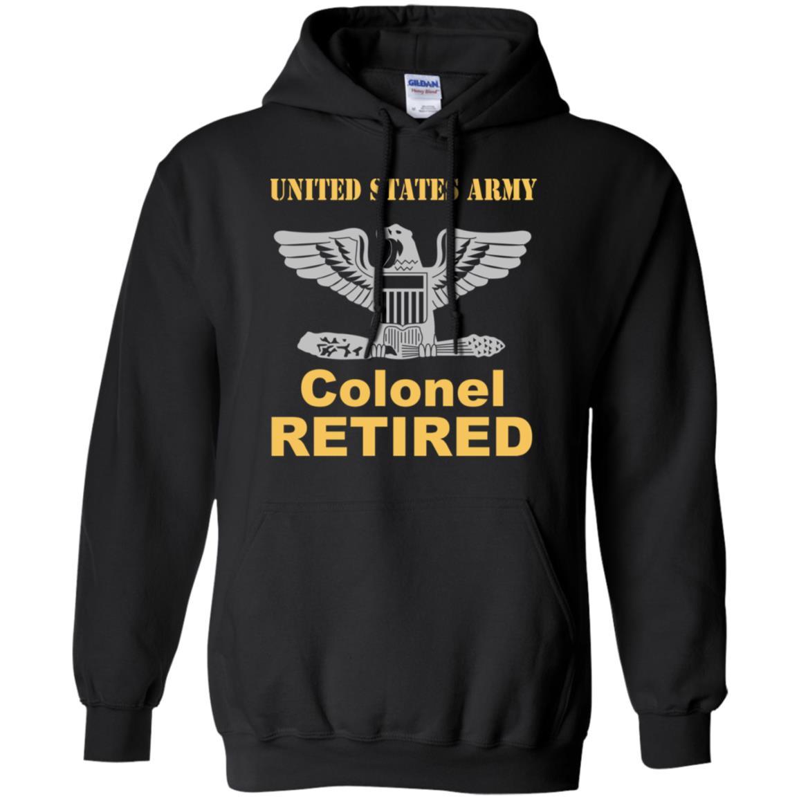 US Army O-6 Colonel O6 COL Field Officer Retired Men T Shirt On Front-TShirt-Army-Veterans Nation