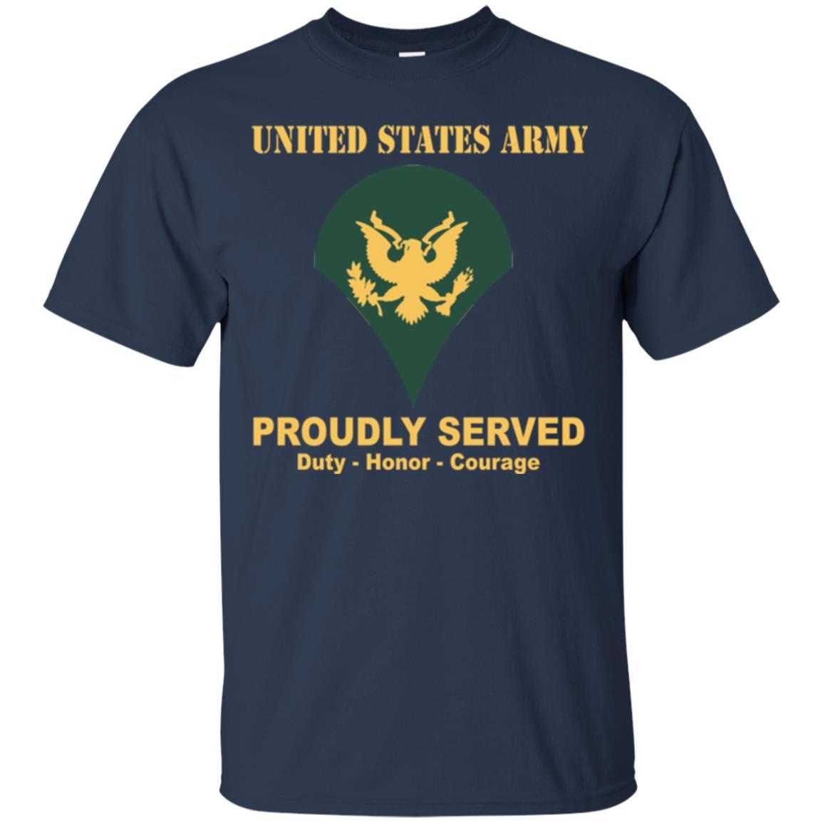 US Army E-4 SPC E4 Specialist Ranks Men Front Shirt US Army Rank-TShirt-Army-Veterans Nation