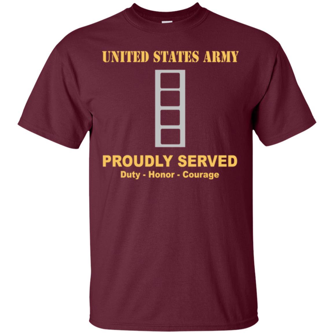 US Army W-4 Chief Warrant Officer 4 W4 CW4 Warrant Officer Ranks Men Front Shirt US Army Rank-TShirt-Army-Veterans Nation