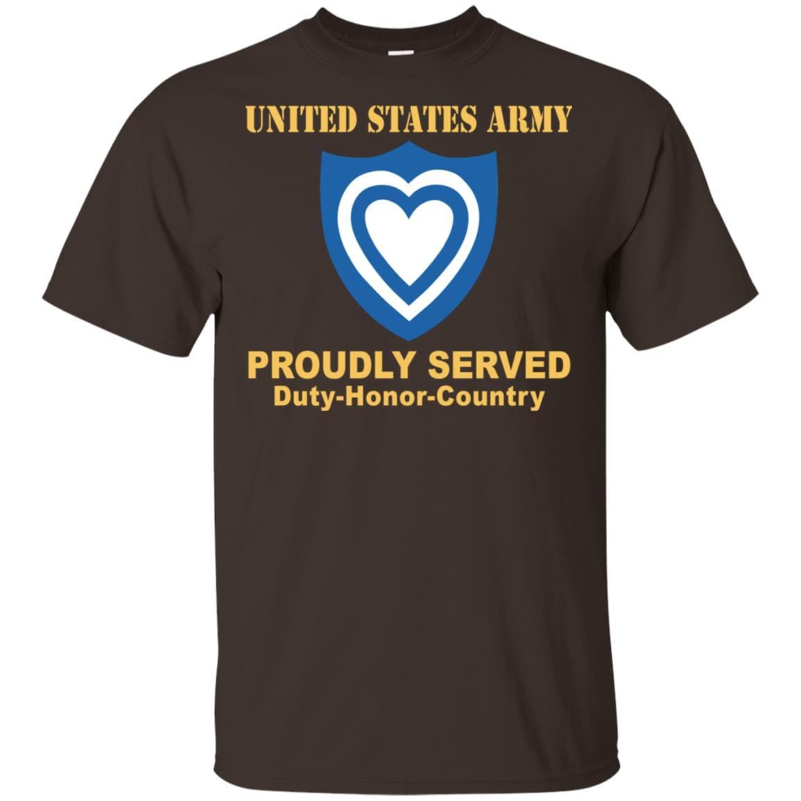 US ARMY XXIV CORPS- Proudly Served T-Shirt On Front For Men-TShirt-Army-Veterans Nation