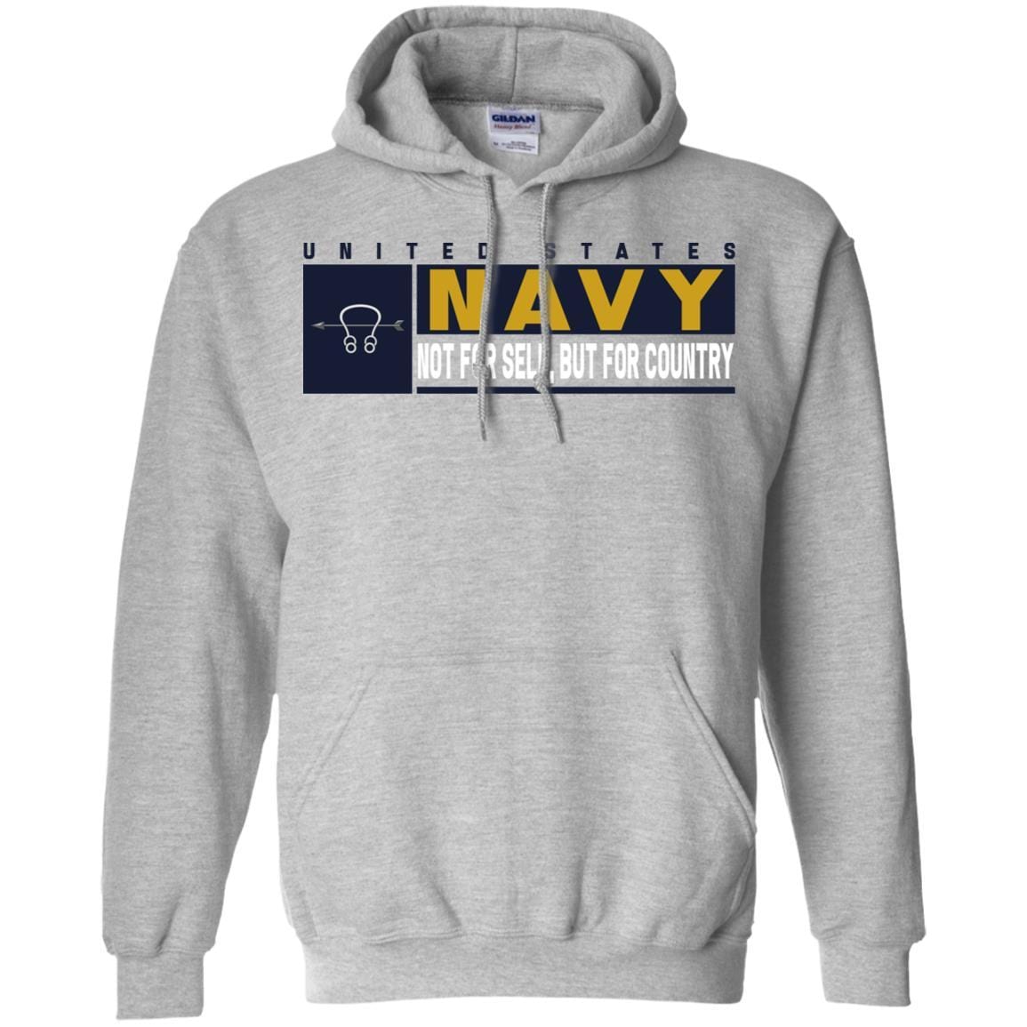 Navy Sonar Technician Navy ST- Not for self Long Sleeve - Pullover Hoodie-TShirt-Navy-Veterans Nation
