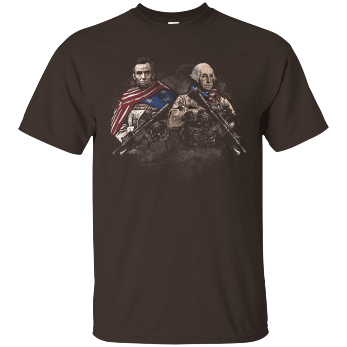 Military T-Shirt "Lincol - Washington Soldier Presidents"-TShirt-General-Veterans Nation