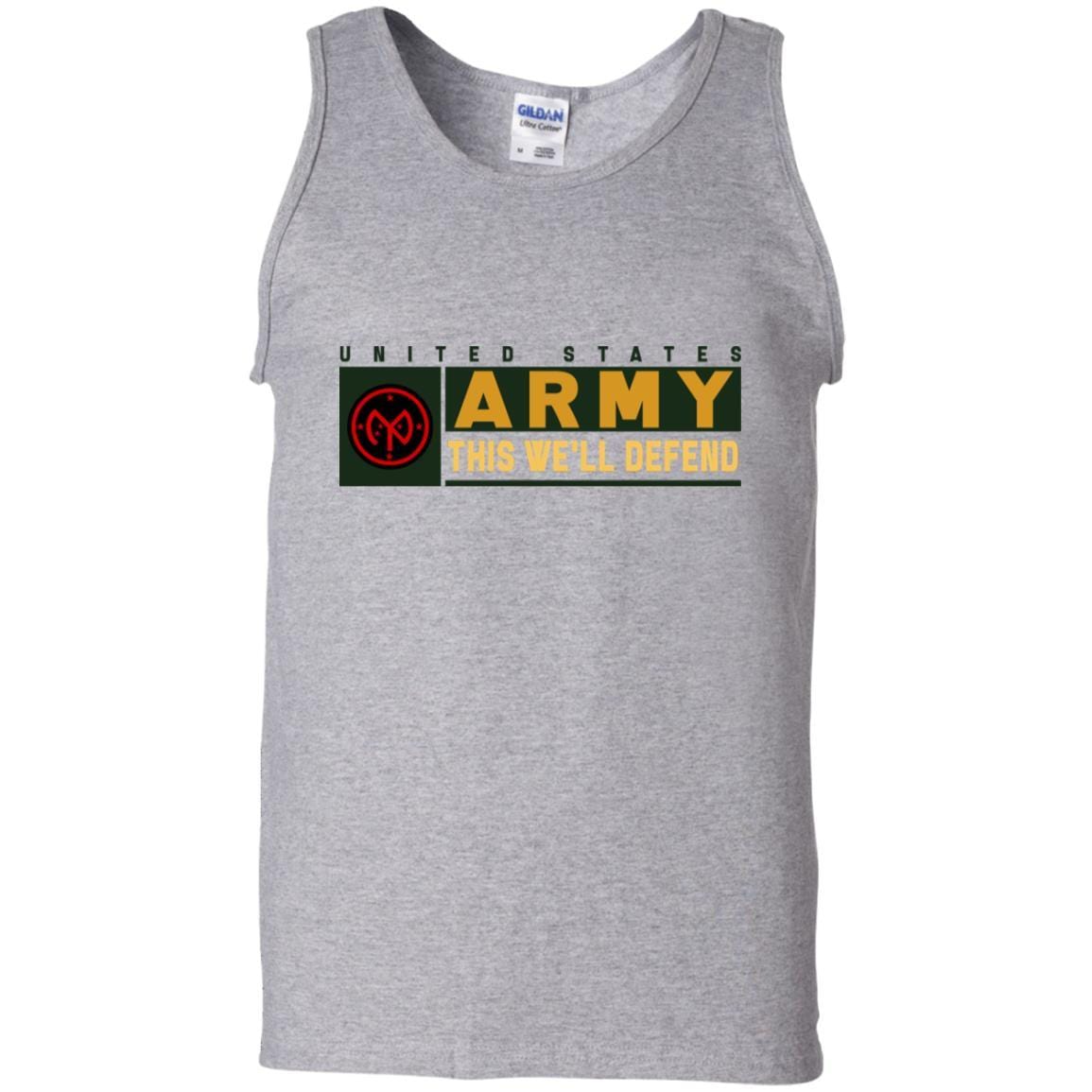 US Army 27TH INFANTRY BRIGADE COMBAT TEAM- This We'll Defend T-Shirt On Front For Men-TShirt-Army-Veterans Nation