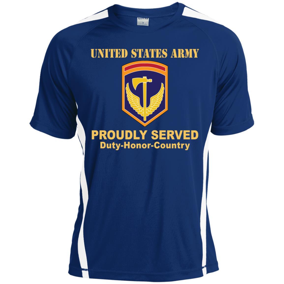 US ARMY 42ND REGIONAL SUPPORT GROUP- Proudly Served T-Shirt On Front For Men-TShirt-Army-Veterans Nation