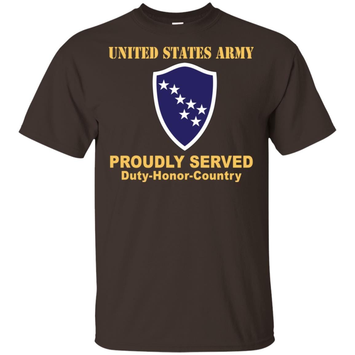 US ARMY CSIB ALASKA ARMY NG ELEMENT JOINT FORCES HEADQUARTERS- Proudly Served T-Shirt On Front For Men-TShirt-Army-Veterans Nation