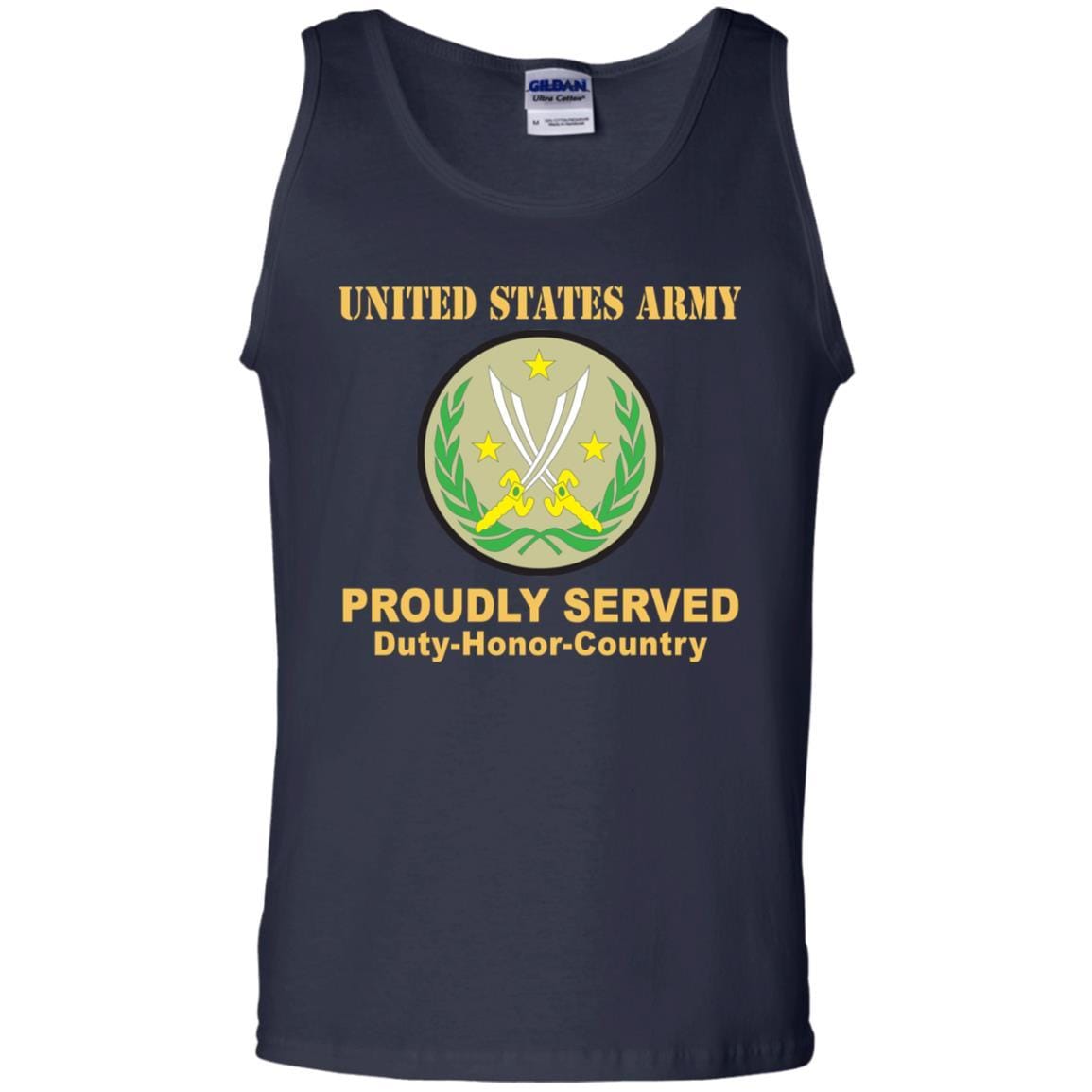 US ARMY CSIB COMBINED JOINT TASK FORCE - OPERATION INHERENT RESOLVE- Proudly Served T-Shirt On Front For Men-TShirt-Army-Veterans Nation