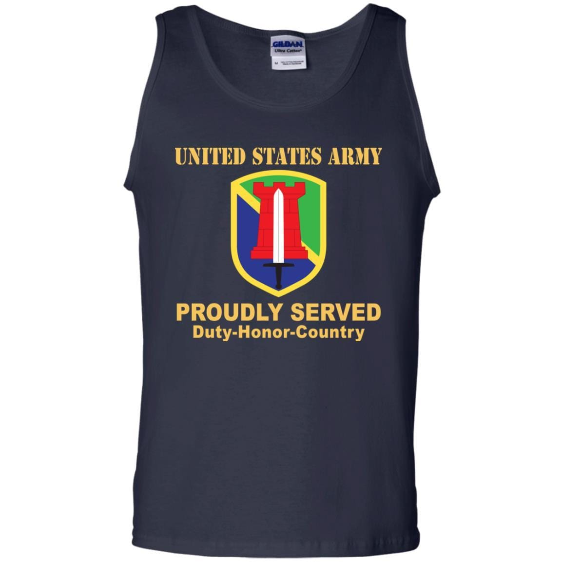 US ARMY 204TH MANEUVER ENHANCEMENT BRIGADE- Proudly Served T-Shirt On Front For Men-TShirt-Army-Veterans Nation