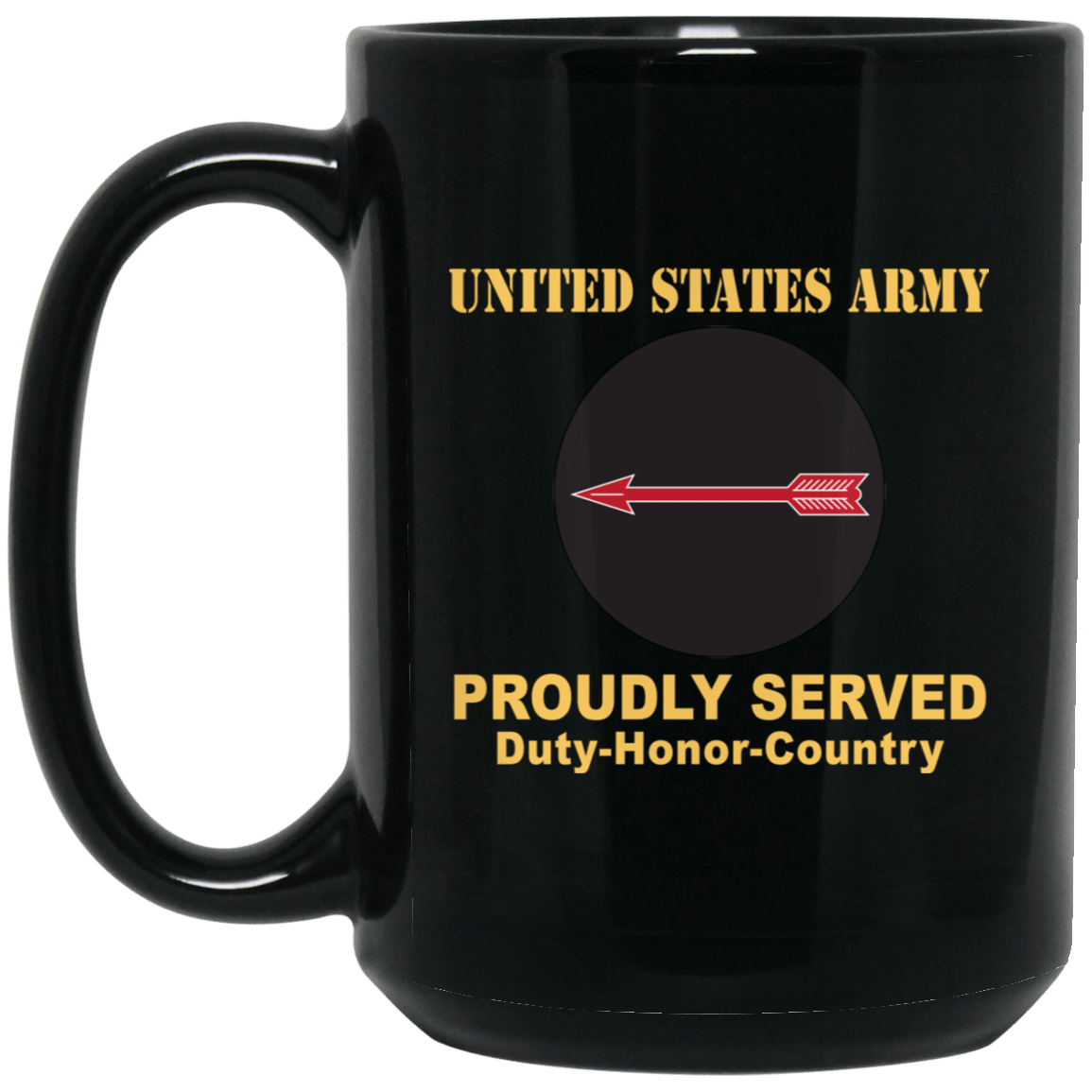 US ARMY CSIB ASYMMETRIC WARFARE GROUP- 11 oz - 15 oz Black Mug-Mug-Army-CSIB-Veterans Nation