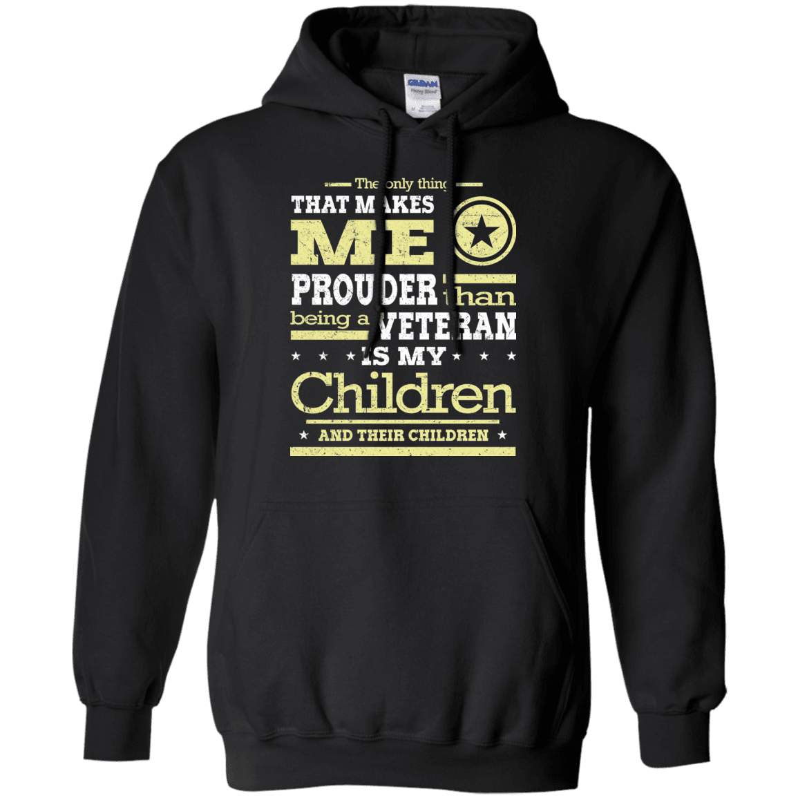 Military T-Shirt "Proud Children's Vetereran Mom" Front-TShirt-General-Veterans Nation