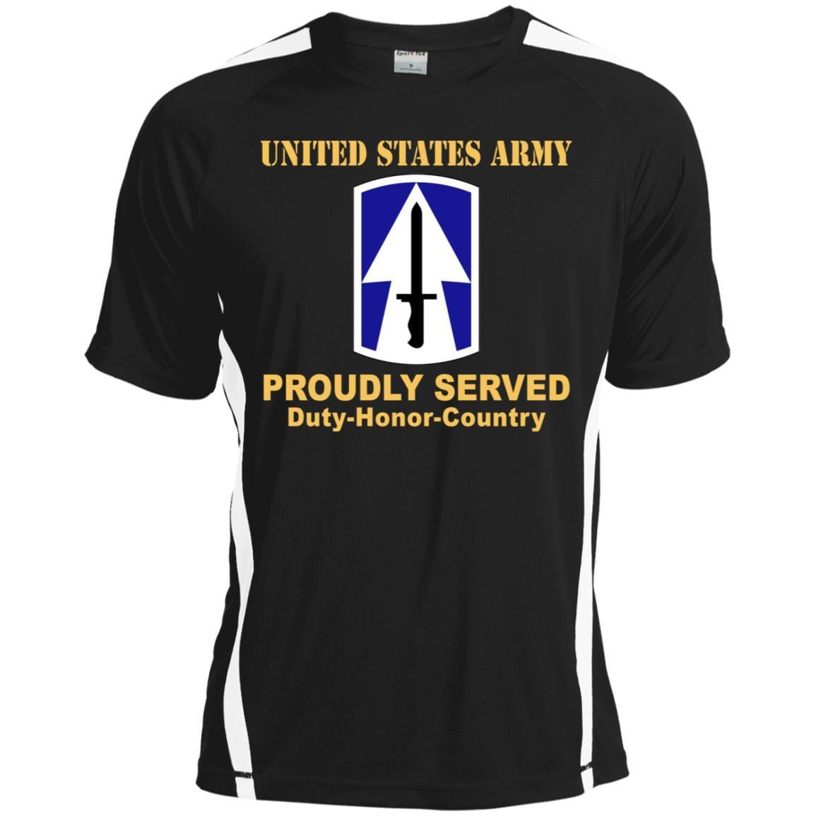 US ARMY 76TH INFANTRY BRIGADE COMBAT TEAM - Proudly Served T-Shirt On Front For Men-TShirt-Army-Veterans Nation