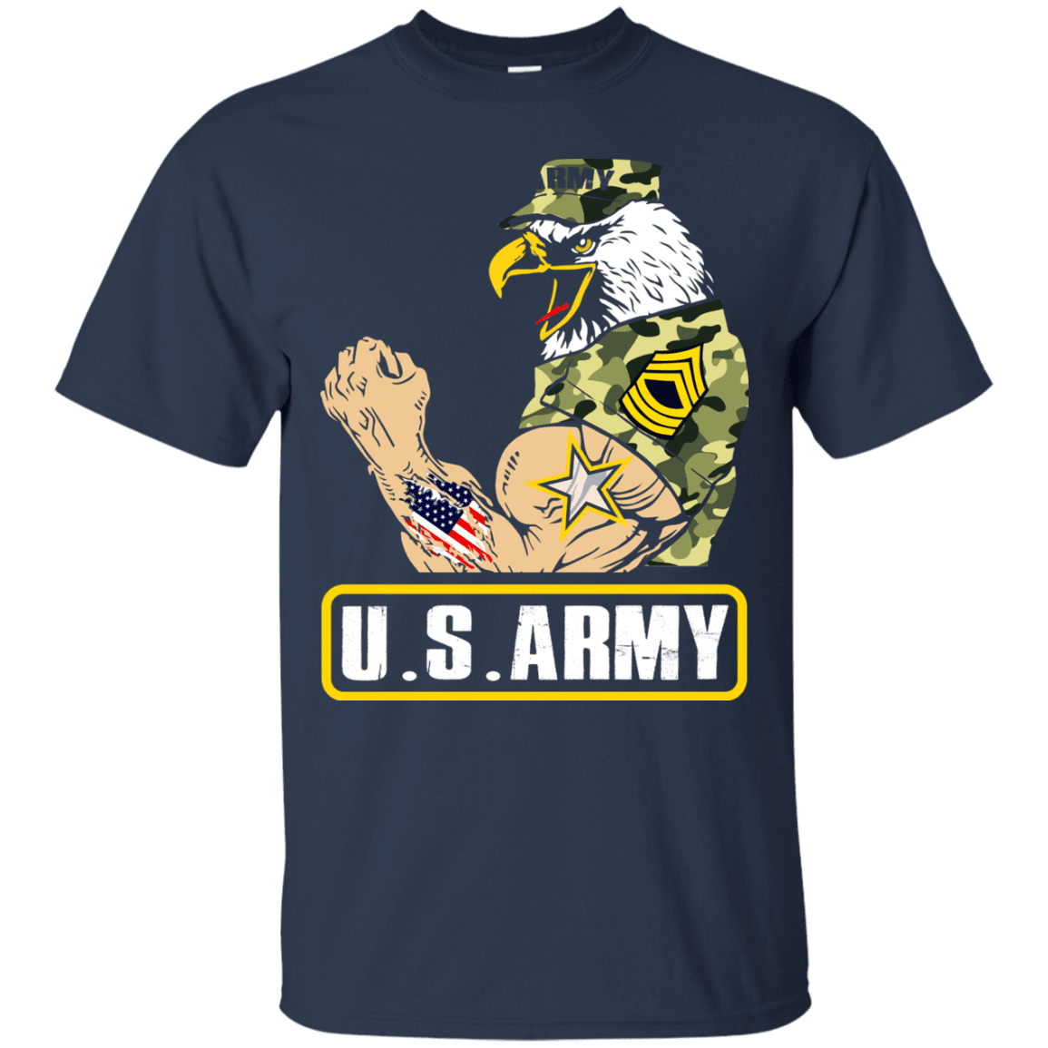 US Army Strong Front T Shirts-TShirt-Army-Veterans Nation