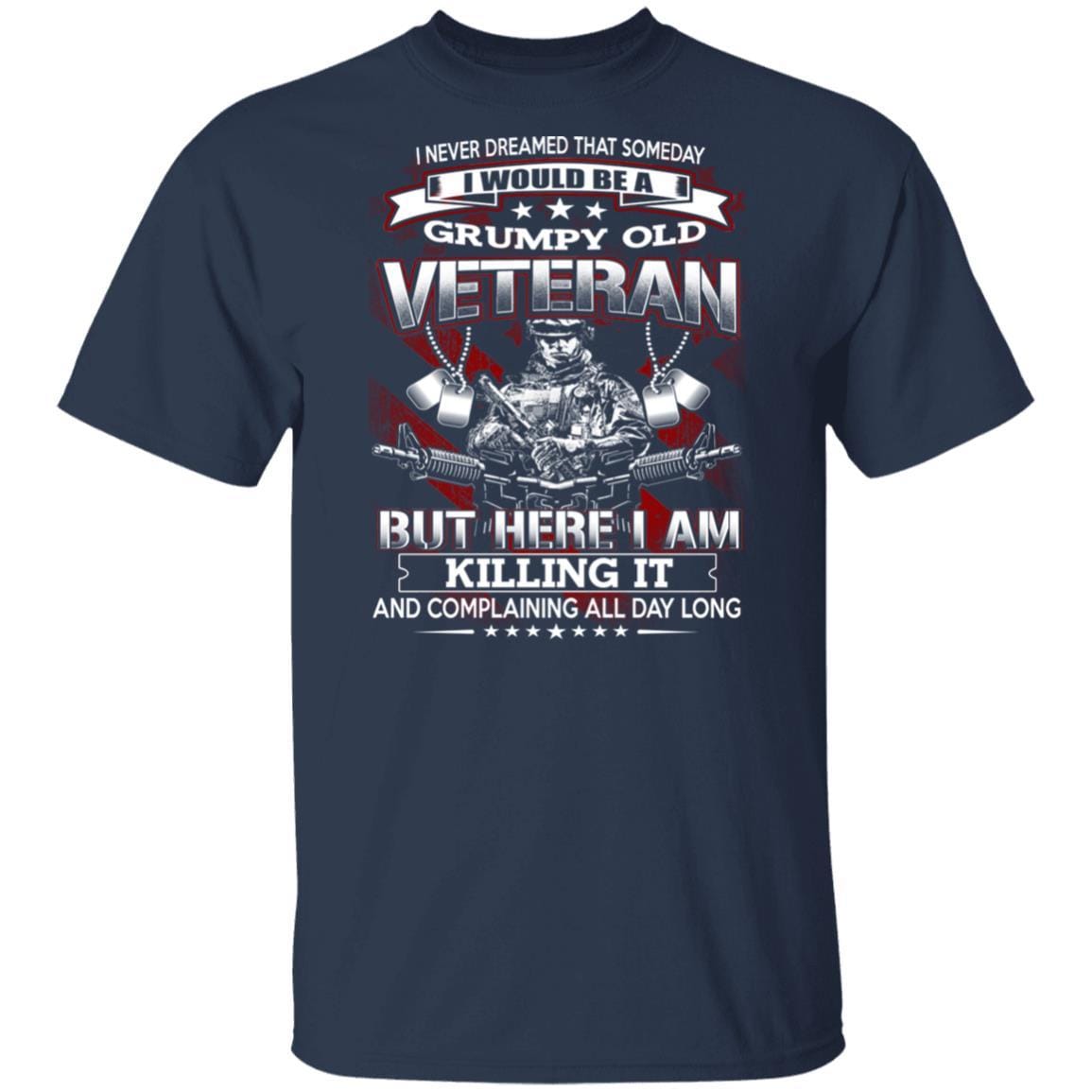 T-Shirt Grumpy Old Veteran Gildan 5.3 oz.-T-Shirts-Veterans Nation