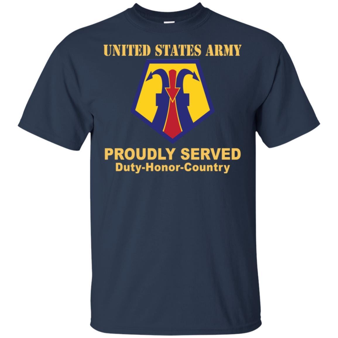 US ARMY 7TH CIVIL SUPPORT COMMAND- Proudly Served T-Shirt On Front For Men-TShirt-Army-Veterans Nation