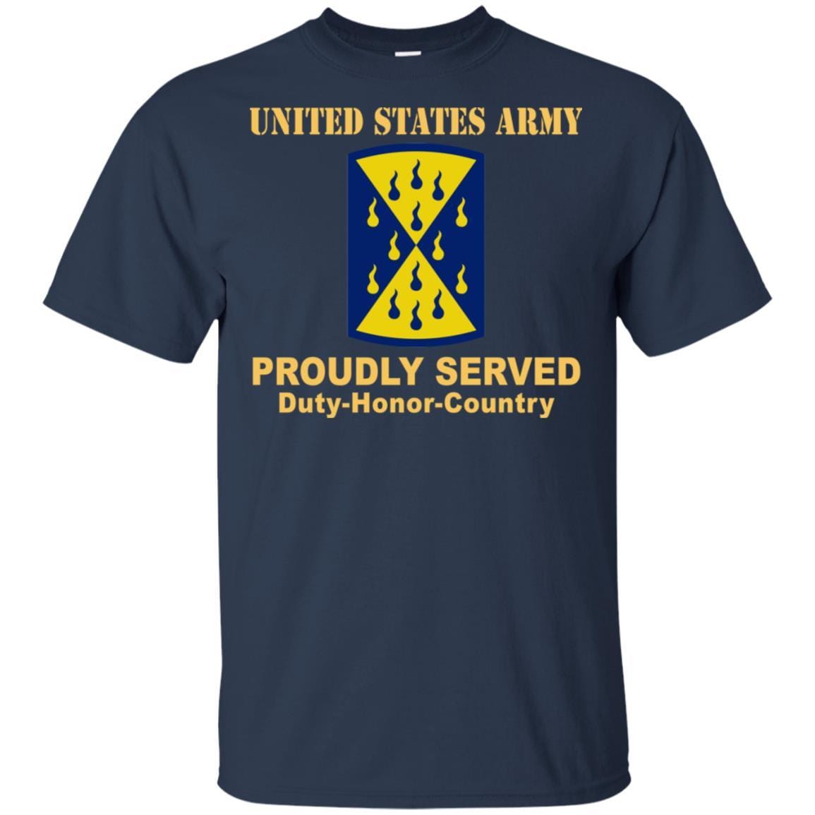 US ARMY 464TH CHEMICAL BRIGADE- Proudly Served T-Shirt On Front For Men-TShirt-Army-Veterans Nation