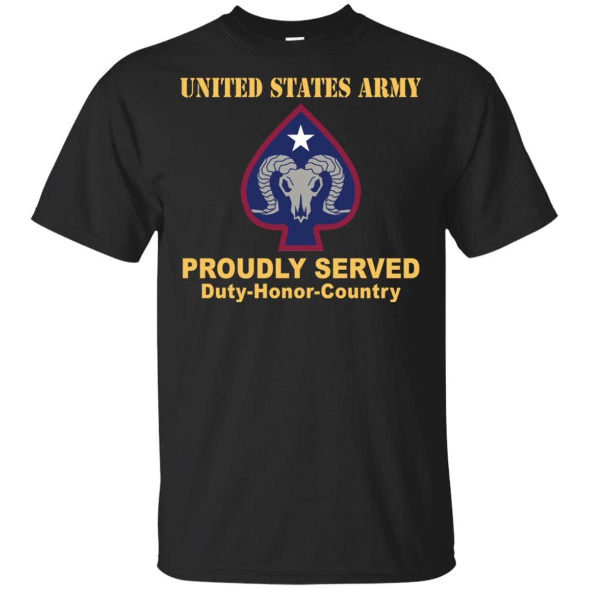 US ARMY 17TH SUSTAINMENT BRIGADE- Proudly Served T-Shirt On Front For Men-TShirt-Army-Veterans Nation