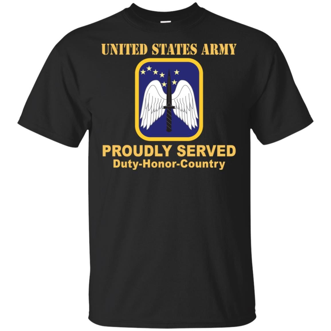 US ARMY 16TH AVIATION BRIGADE- Proudly Served T-Shirt On Front For Men-TShirt-Army-Veterans Nation