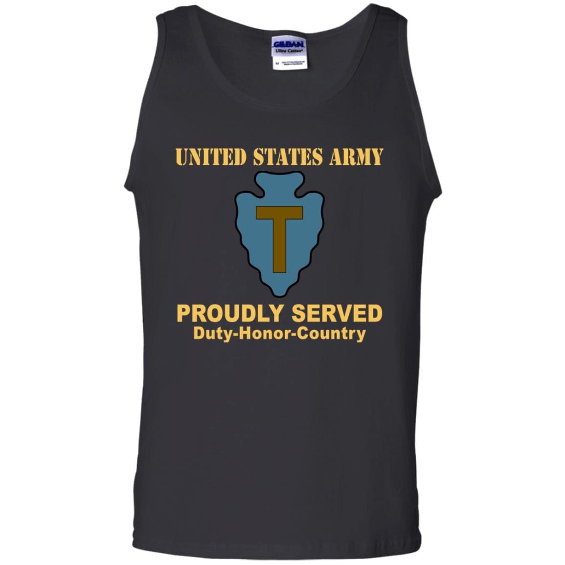 US ARMY 36TH INFANTRY DIVISION - Proudly Served T-Shirt On Front For Men-TShirt-Army-Veterans Nation