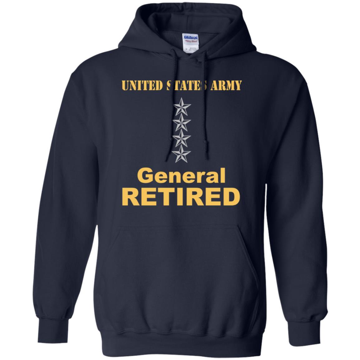 US Army O-10 General O10 GEN General Officer Retired Men T Shirt On Front-TShirt-Army-Veterans Nation