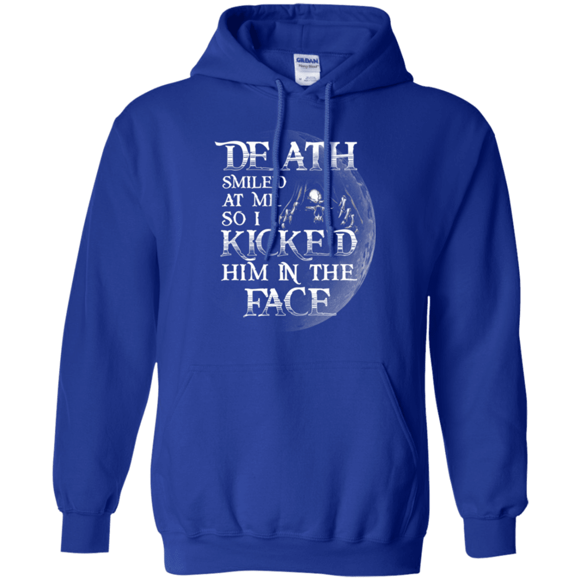 Military T-Shirt "Death Smiled At Me I Kicked Him In The Face"-TShirt-General-Veterans Nation