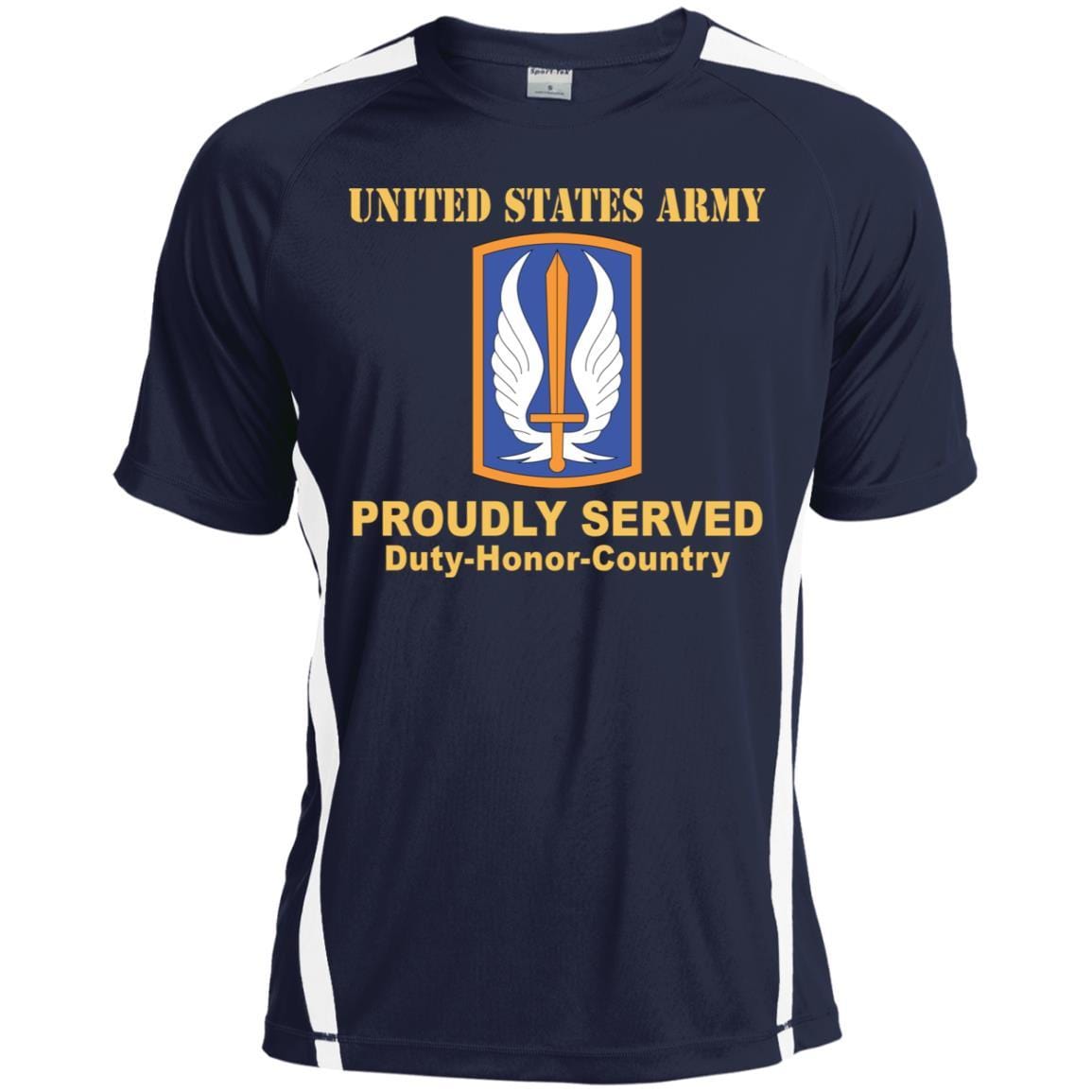 US ARMY 17TH AVIATION BRIGADE- Proudly Served T-Shirt On Front For Men-TShirt-Army-Veterans Nation