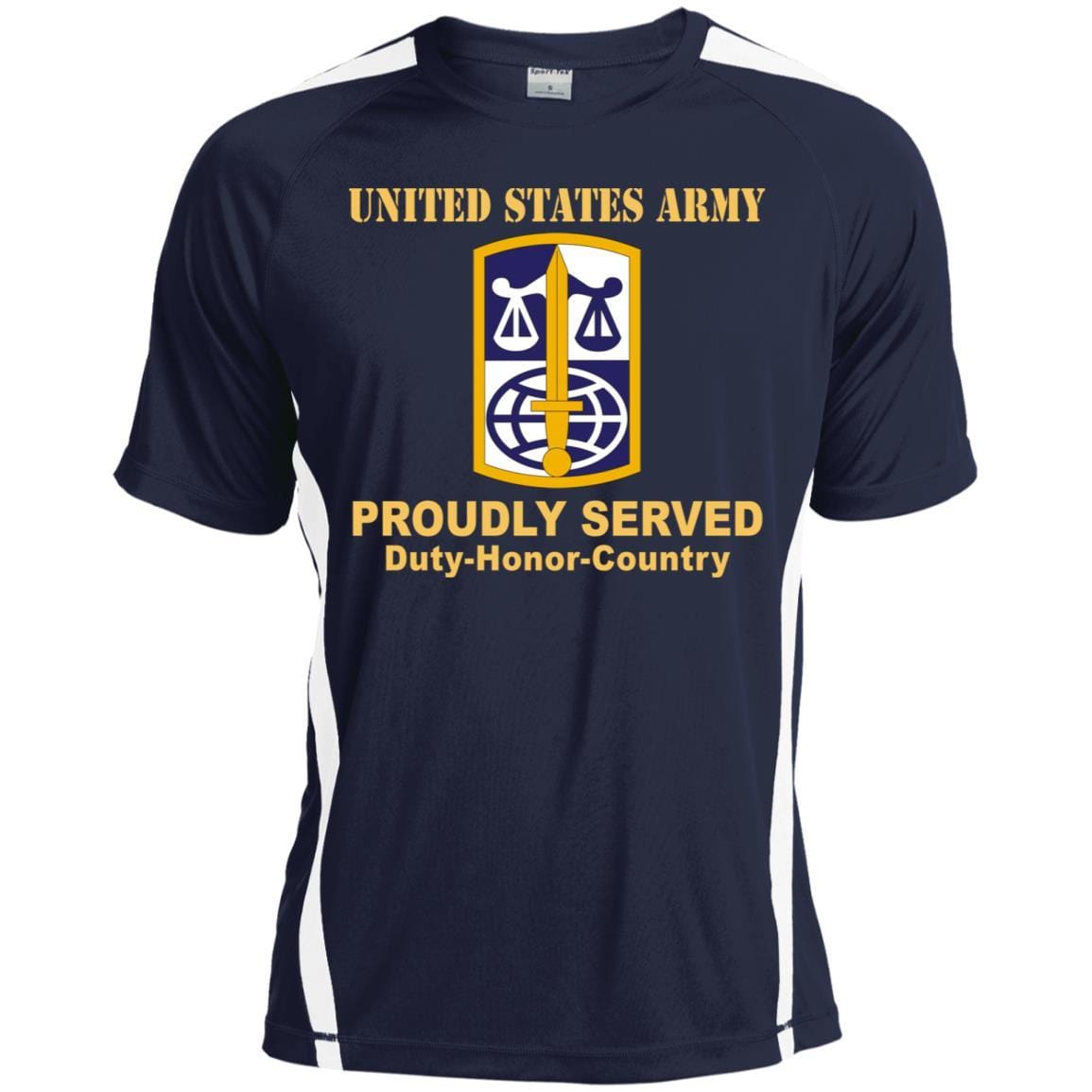 US ARMY CSIB LEGAL SERVICES AGENCY- Proudly Served T-Shirt On Front For Men-TShirt-Army-Veterans Nation