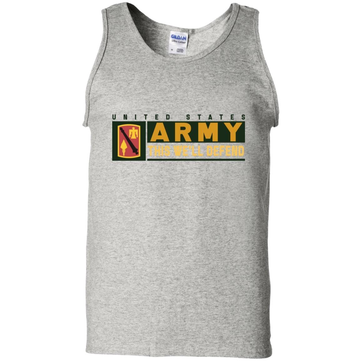 US Army 45 FIRES BRIGADE- This We'll Defend T-Shirt On Front For Men-TShirt-Army-Veterans Nation