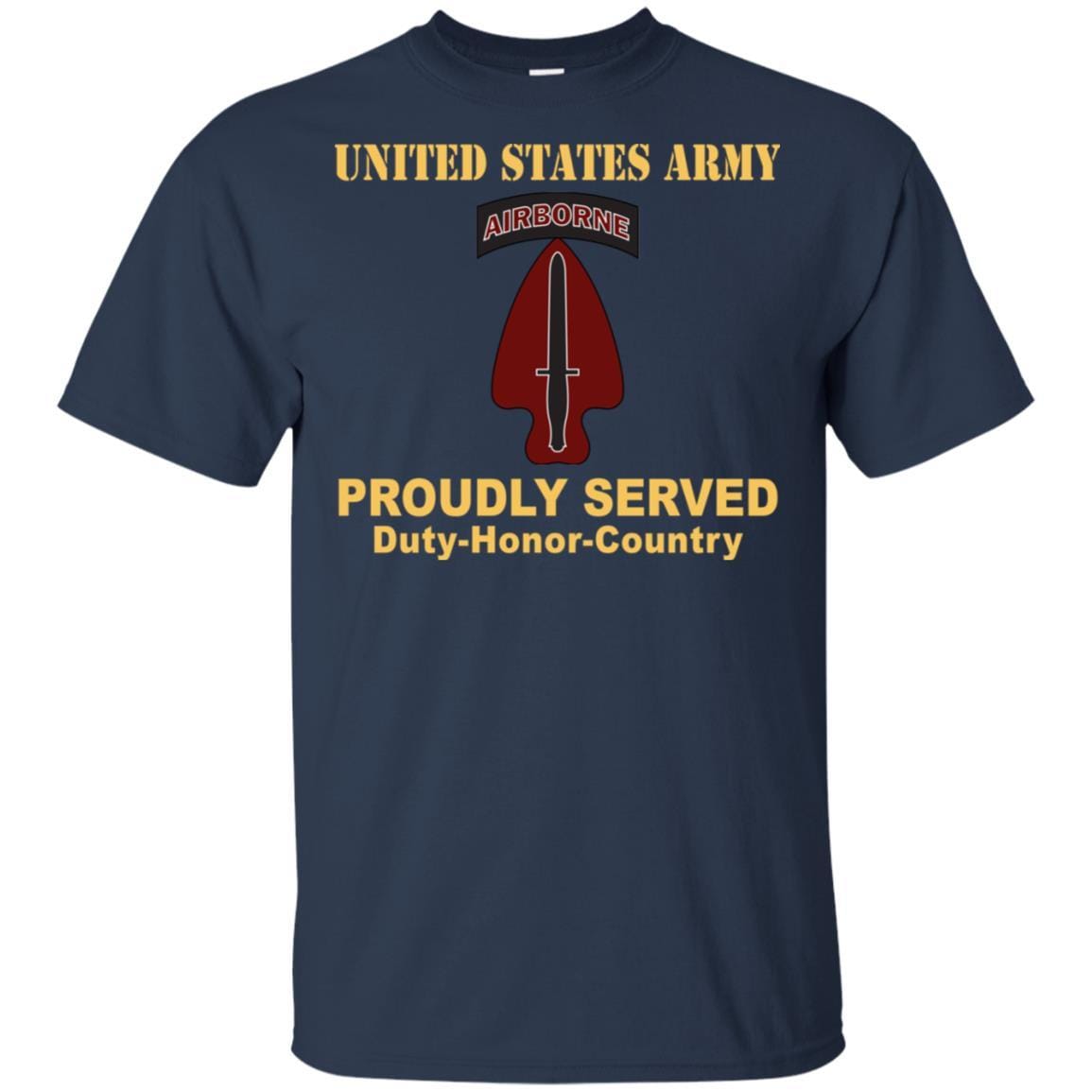 U.S. ARMY SPECIAL OPERATIONS COMMAND- Proudly Served T-Shirt On Front For Men-TShirt-Army-Veterans Nation