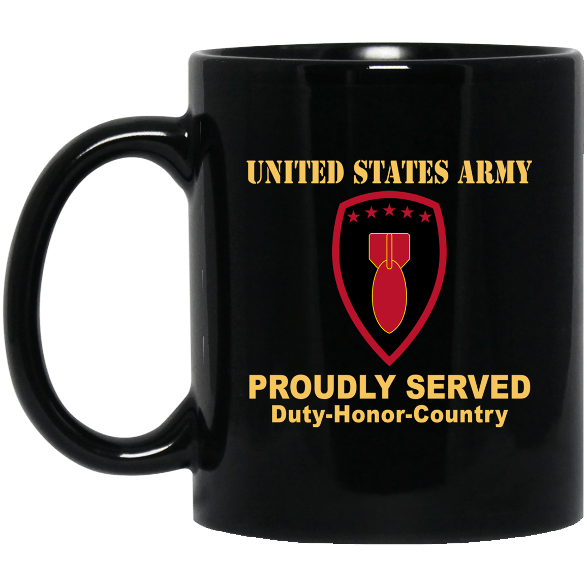 US ARMY 71ST ORDANCE GROUP (EOD) - 11 oz - 15 oz Black Mug-Mug-Army-CSIB-Veterans Nation