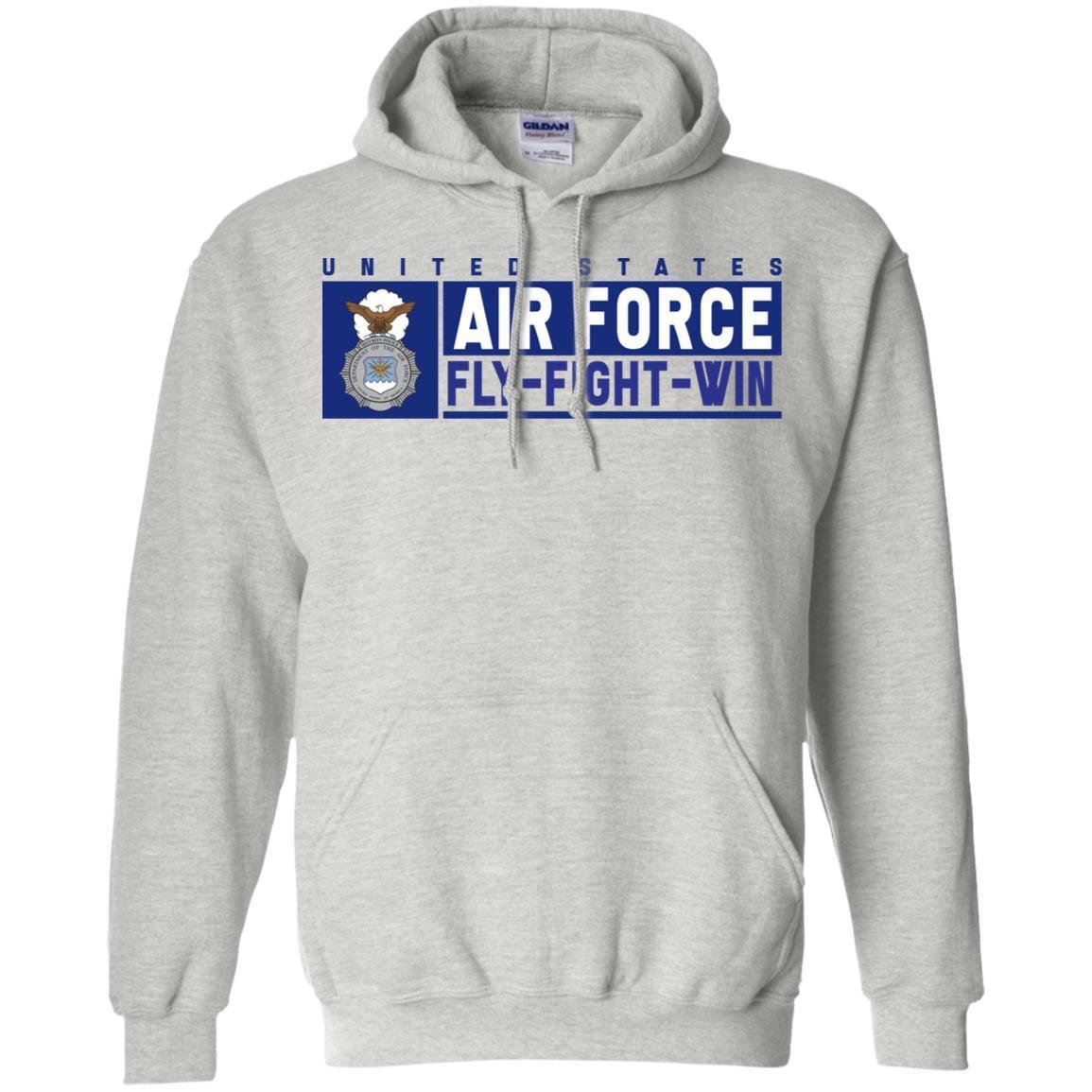 US Air Force Security Police Fly - Fight - Win Long Sleeve - Pullover Hoodie-TShirt-USAF-Veterans Nation