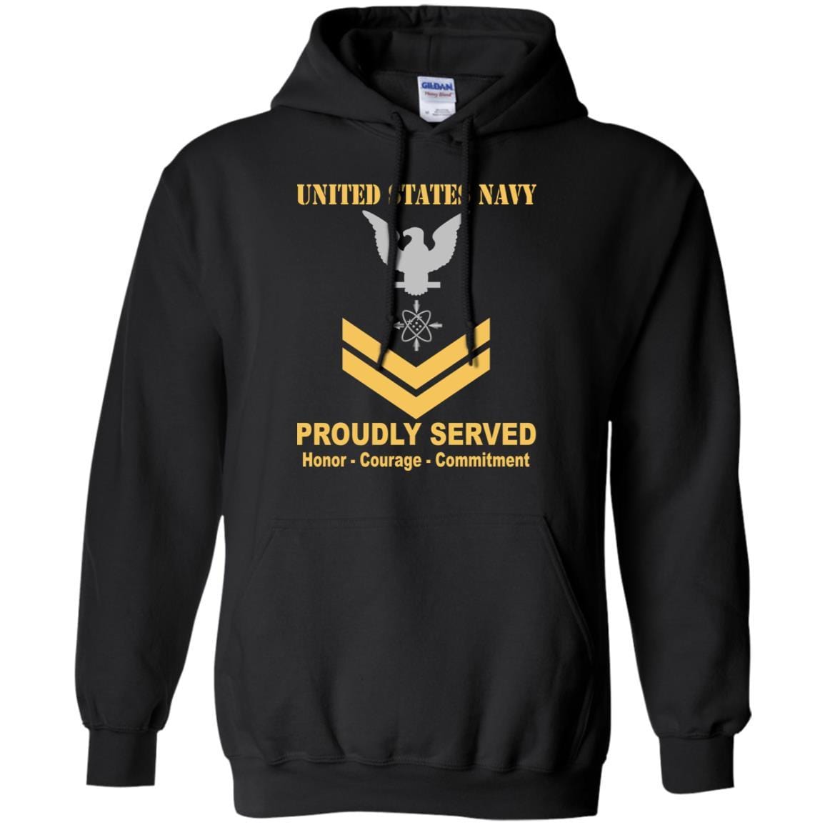 U.S Navy Data systems technician Navy DS E-5 Rating Badges Proudly Served T-Shirt For Men On Front-TShirt-Navy-Veterans Nation