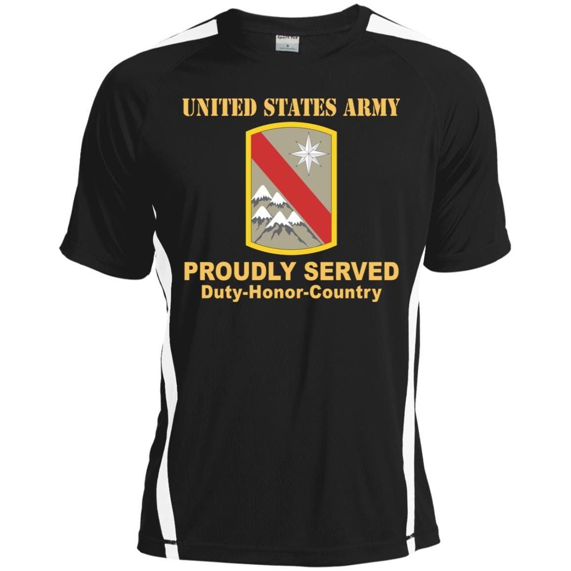 US ARMY 43 SUSTAINMENT BRIGADE- Proudly Served T-Shirt On Front For Men-TShirt-Army-Veterans Nation