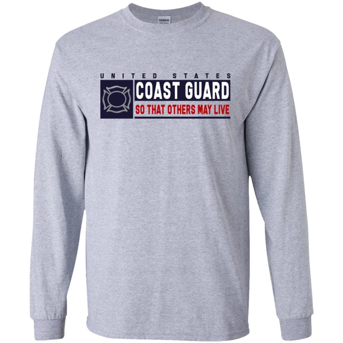 US Coast Guard Fire and Safety Specialist FF Logo- So that others may live Long Sleeve - Pullover Hoodie-TShirt-USCG-Veterans Nation