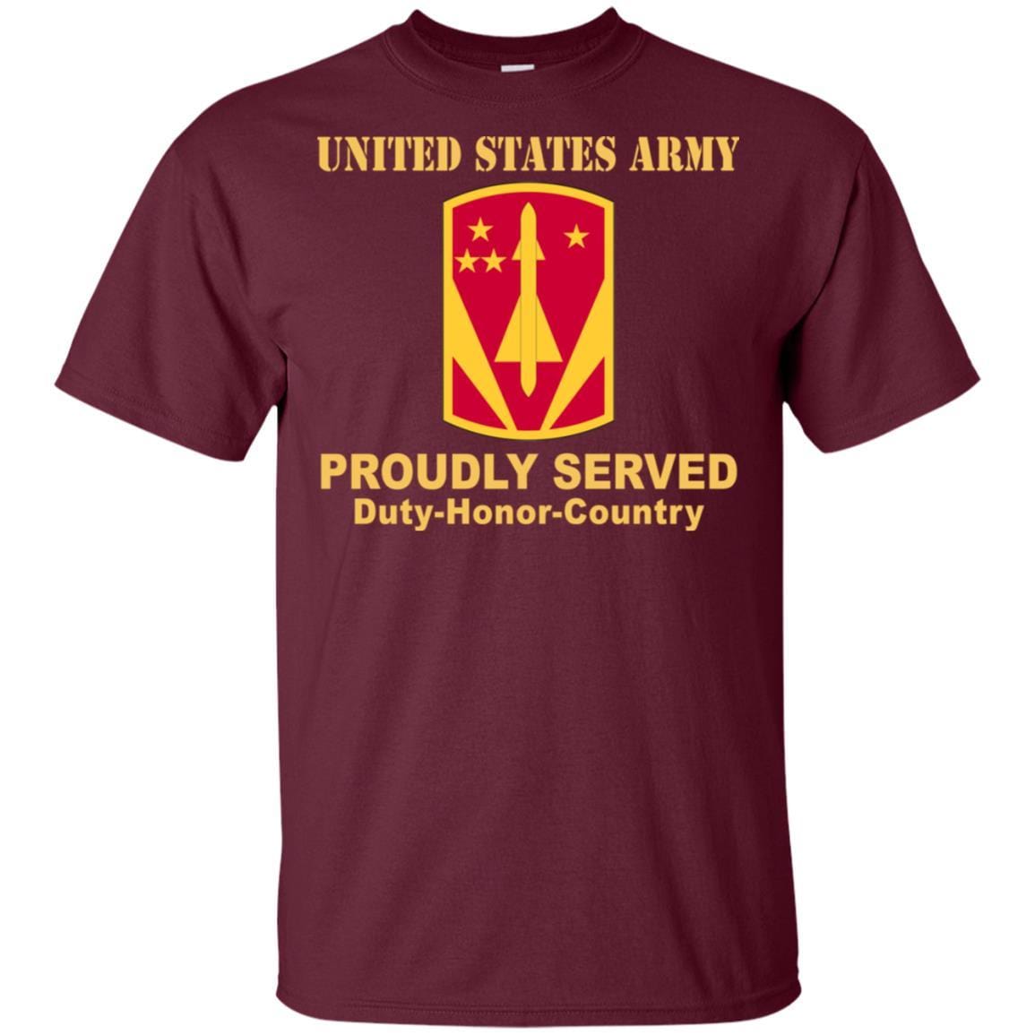 US ARMY 31ST AIR DEFENSE ARTILLERY BRIGADE - Proudly Served T-Shirt On Front For Men-TShirt-Army-Veterans Nation