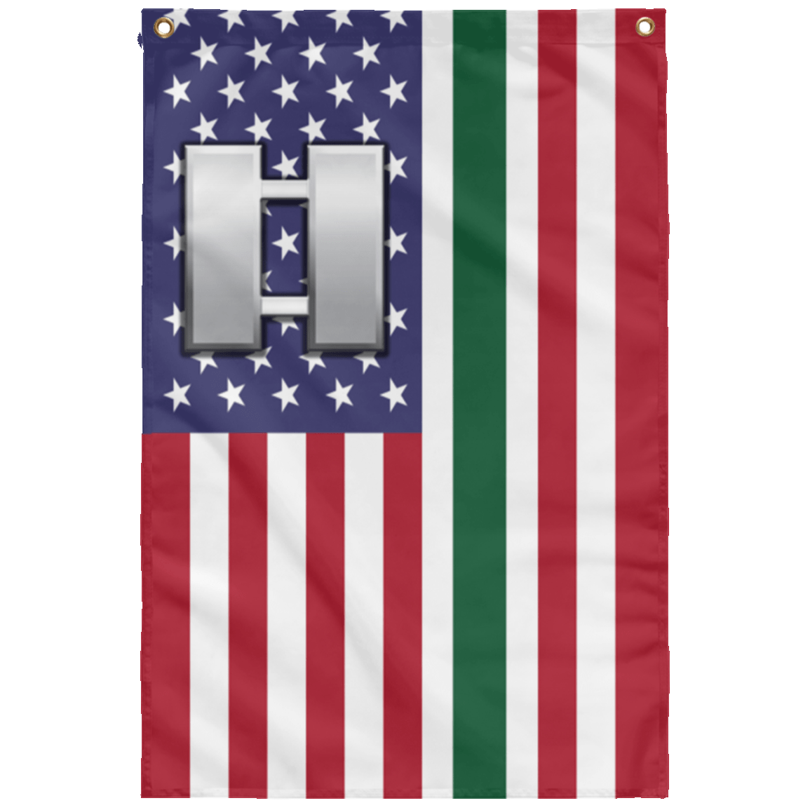 US Army O-3 Captain O3 CPT Commissioned Officer Wall Flag 3x5 ft Single Sided Print-WallFlag-Army-Ranks-Veterans Nation