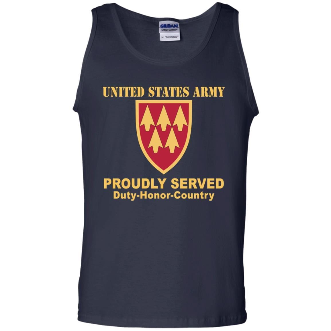 US ARMY 32ND AIR AND MISSILE DEFENSE COMMAND - Proudly Served T-Shirt On Front For Men-TShirt-Army-Veterans Nation
