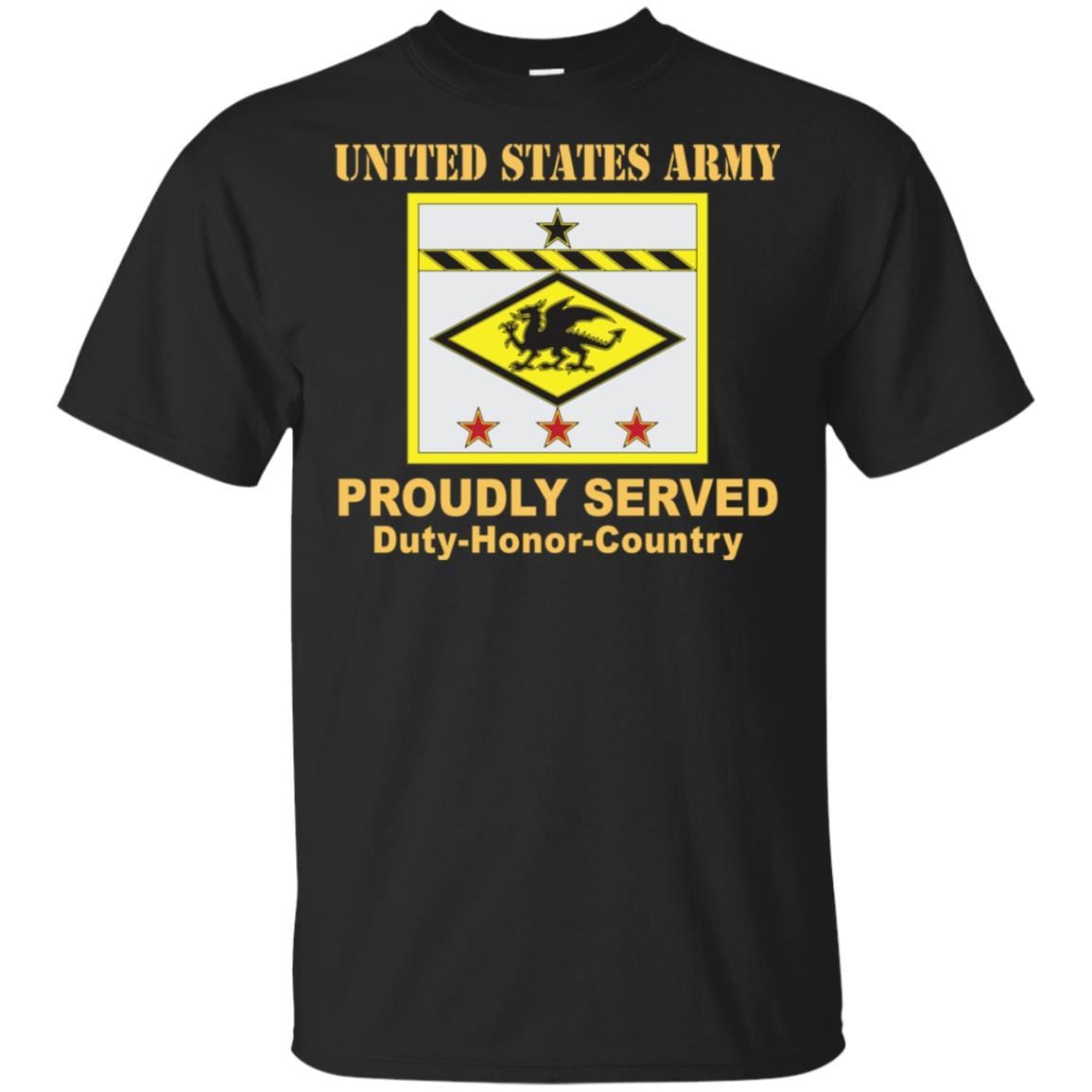 US ARMY 13TH FINANCIAL MANAGEMENT SUPPORT CENTER- Proudly Served T-Shirt On Front For Men-TShirt-Army-Veterans Nation