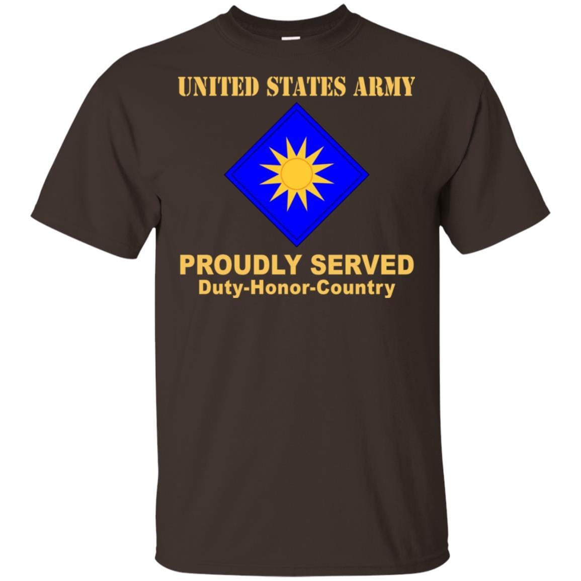 US ARMY 40TH INFANTRY DIVISION- Proudly Served T-Shirt On Front For Men-TShirt-Army-Veterans Nation