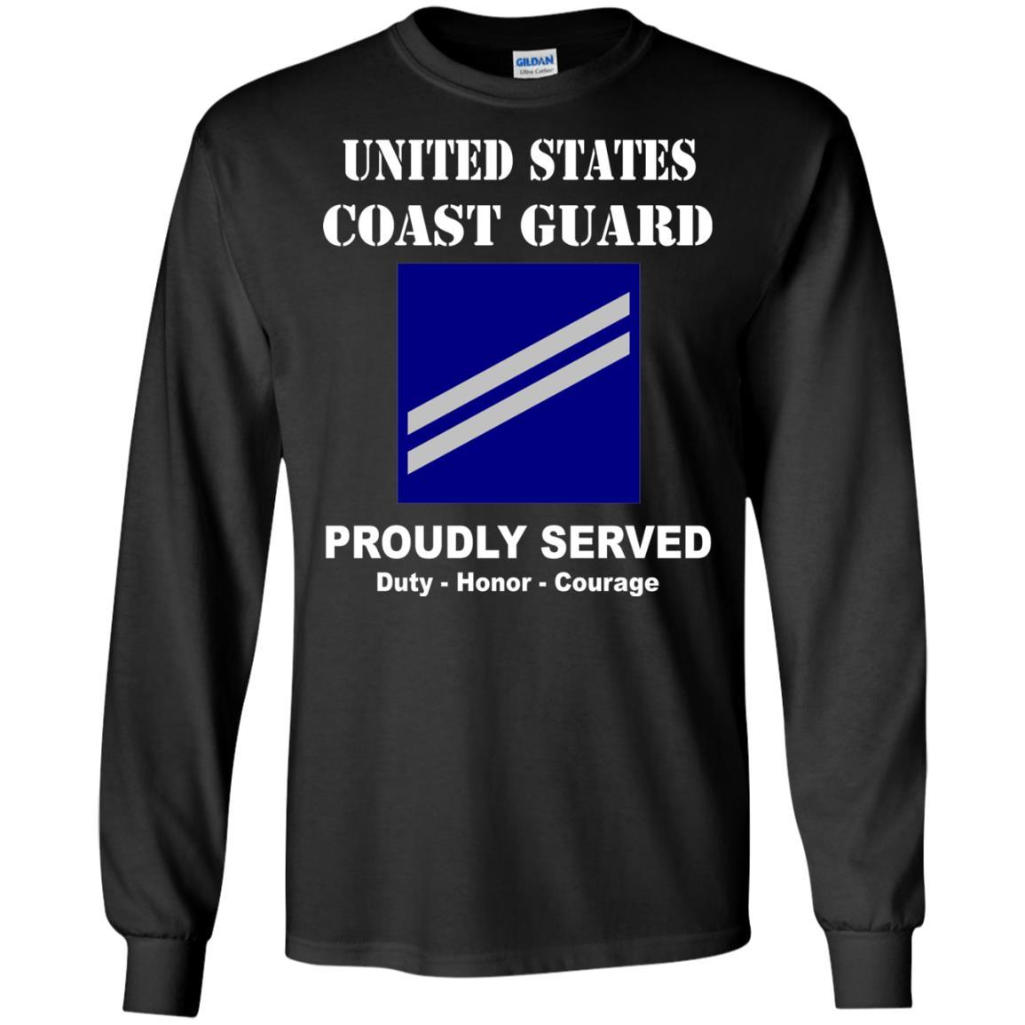 US Coast Guard E-2 Seaman Apprentice E2 SA Seaman Men Front USCG T Shirt-TShirt-USCG-Veterans Nation