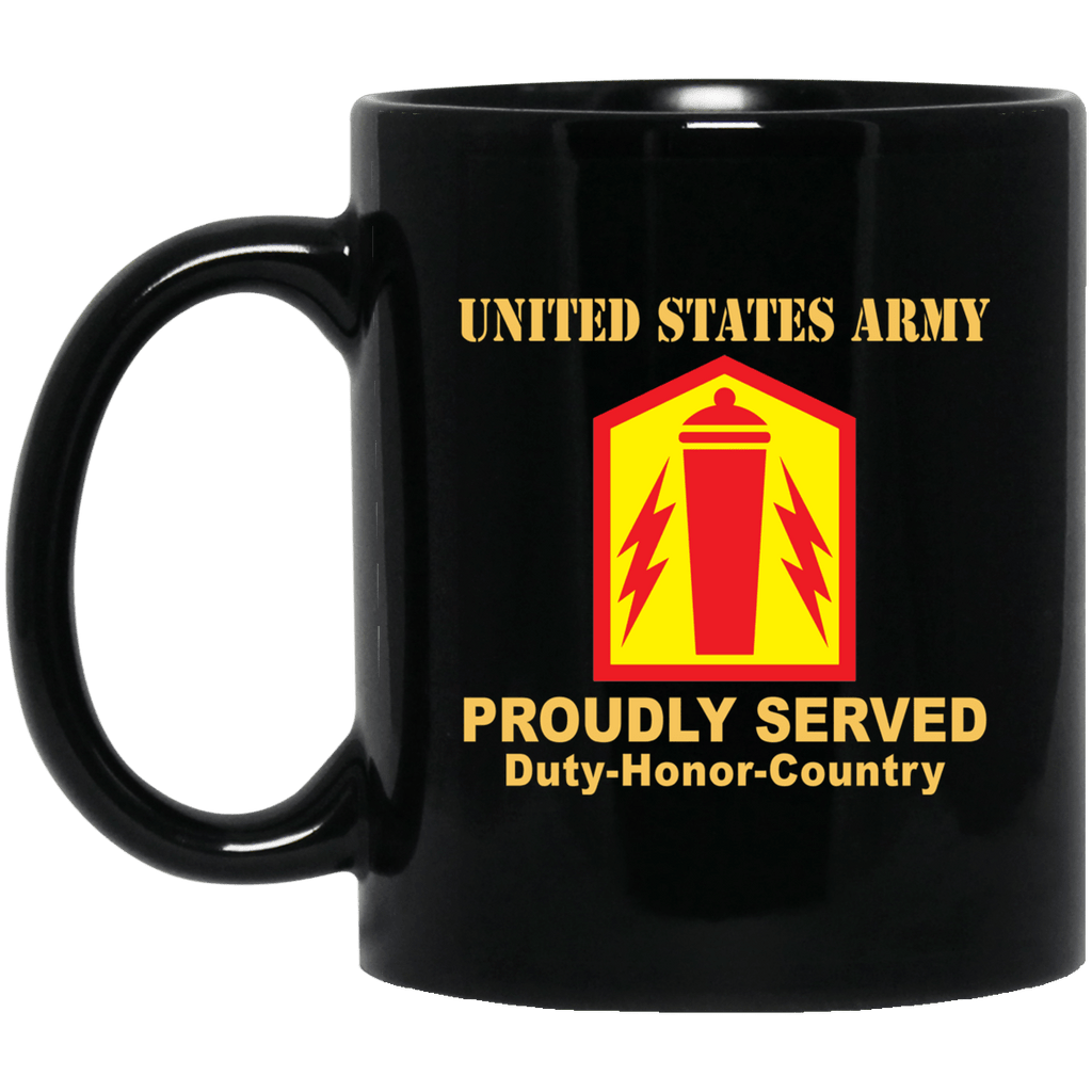 US ARMY 41 FIRES BRIGADE- 11 oz - 15 oz Black Mug-Mug-Army-CSIB-Veterans Nation