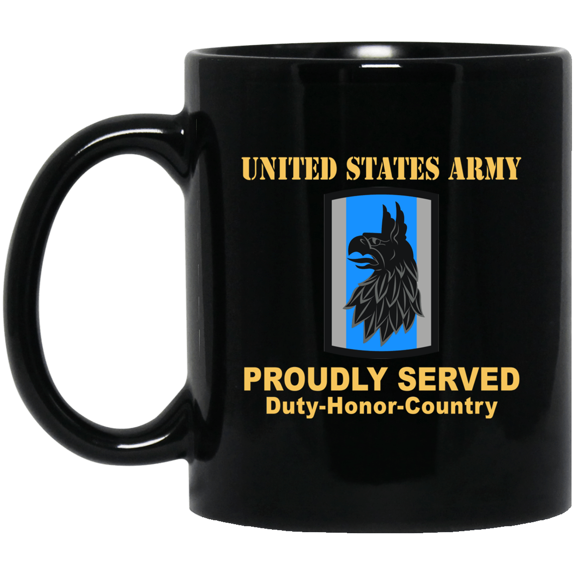 US ARMY 470 MILITARY INTELLIGENCE BRIGADE- 11 oz - 15 oz Black Mug-Mug-Army-CSIB-Veterans Nation