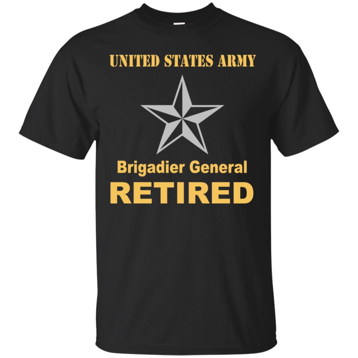 US Army O-7 Brigadier General O7 BG General Officer Retired Men T Shirt On Front-TShirt-Army-Veterans Nation