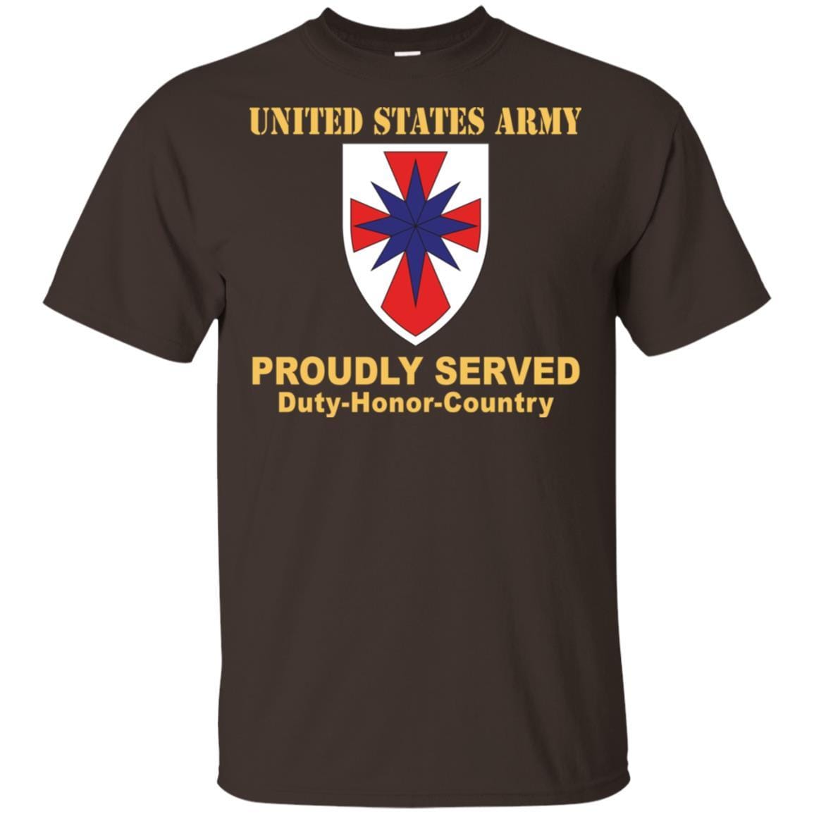 US ARMY 8TH SUSTAINMENT COMMAND- Proudly Served T-Shirt On Front For Men-TShirt-Army-Veterans Nation