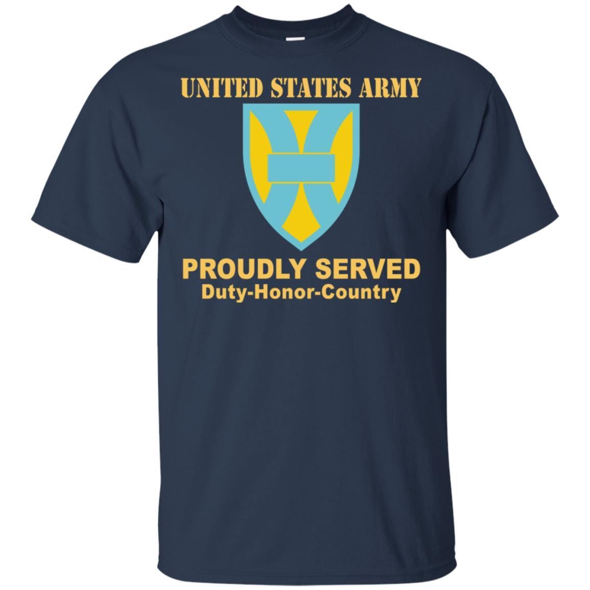 US ARMY 21ST SUSTAINMENT COMMAND- Proudly Served T-Shirt On Front For Men-TShirt-Army-Veterans Nation