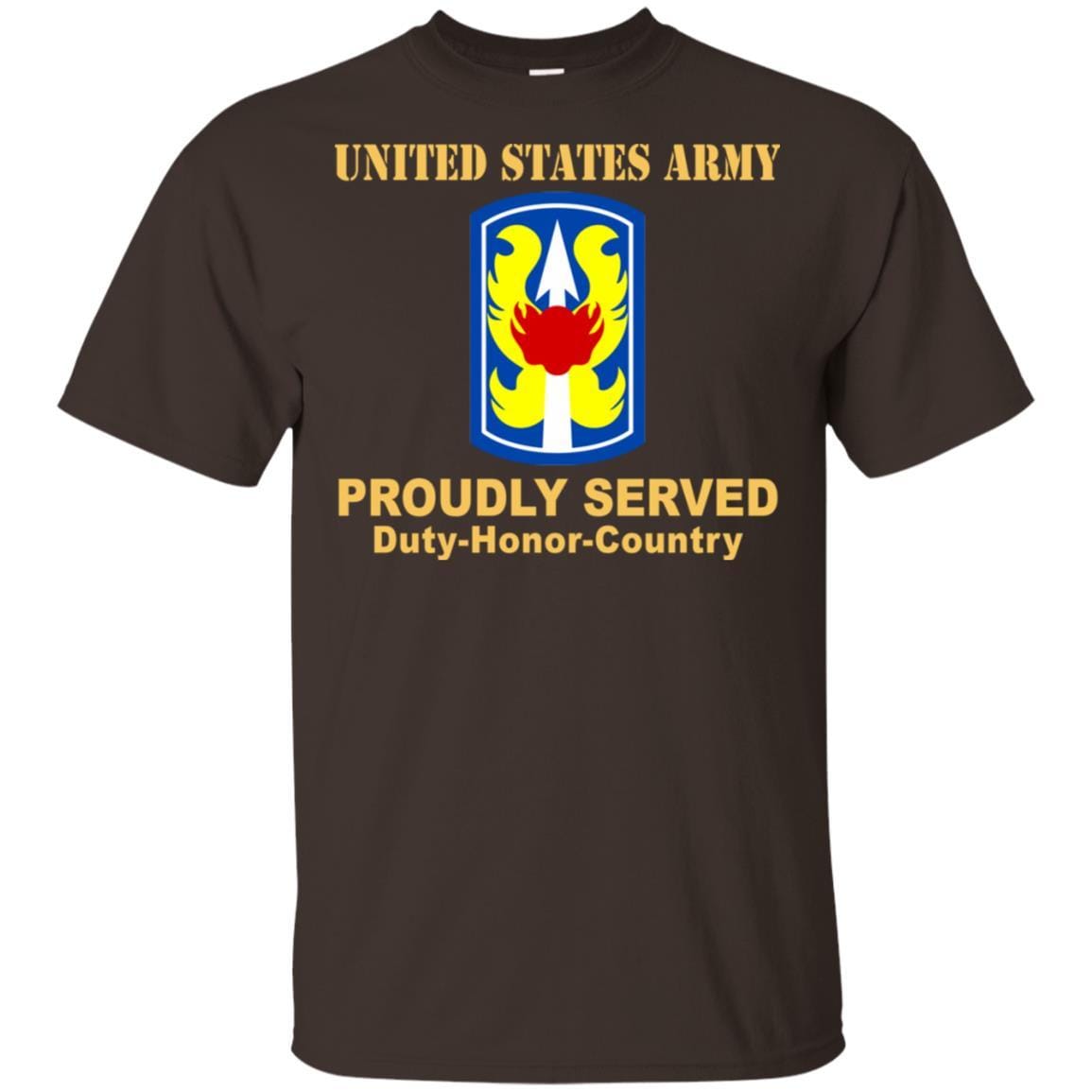 US ARMY 199TH INFANTRY BRIGADE - Proudly Served T-Shirt On Front For Men-TShirt-Army-Veterans Nation