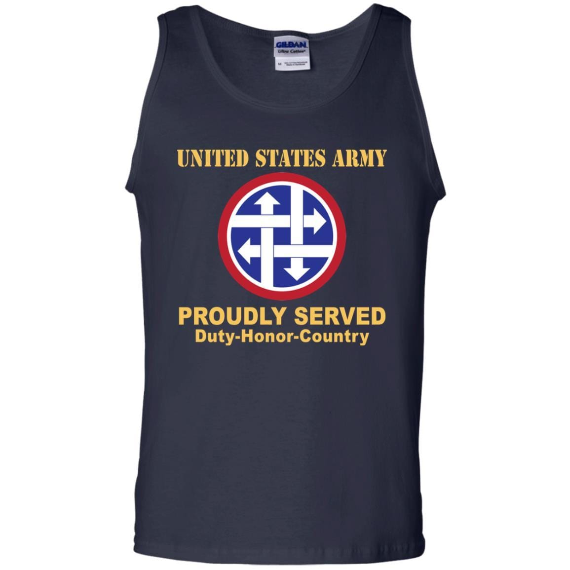 US ARMY 4TH SUSTAINMENT COMMAND- Proudly Served T-Shirt On Front For Men-TShirt-Army-Veterans Nation