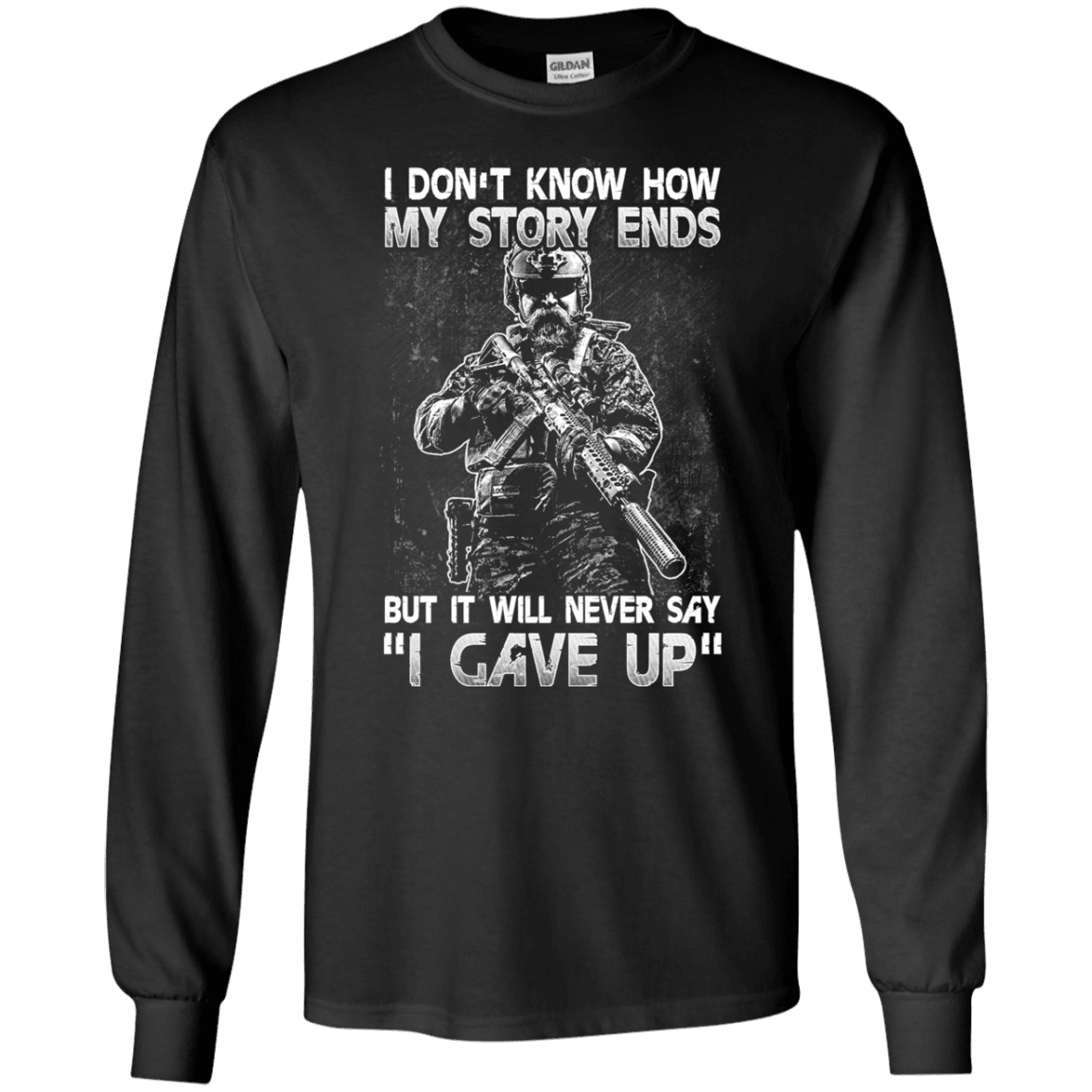 Military T-Shirt "I DON'T KNOW HOW MY STORY ENDS"-TShirt-General-Veterans Nation